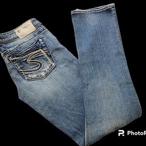 Silver Jeans Aiko Low Rise Straight Leg, size 28x32, Y2K